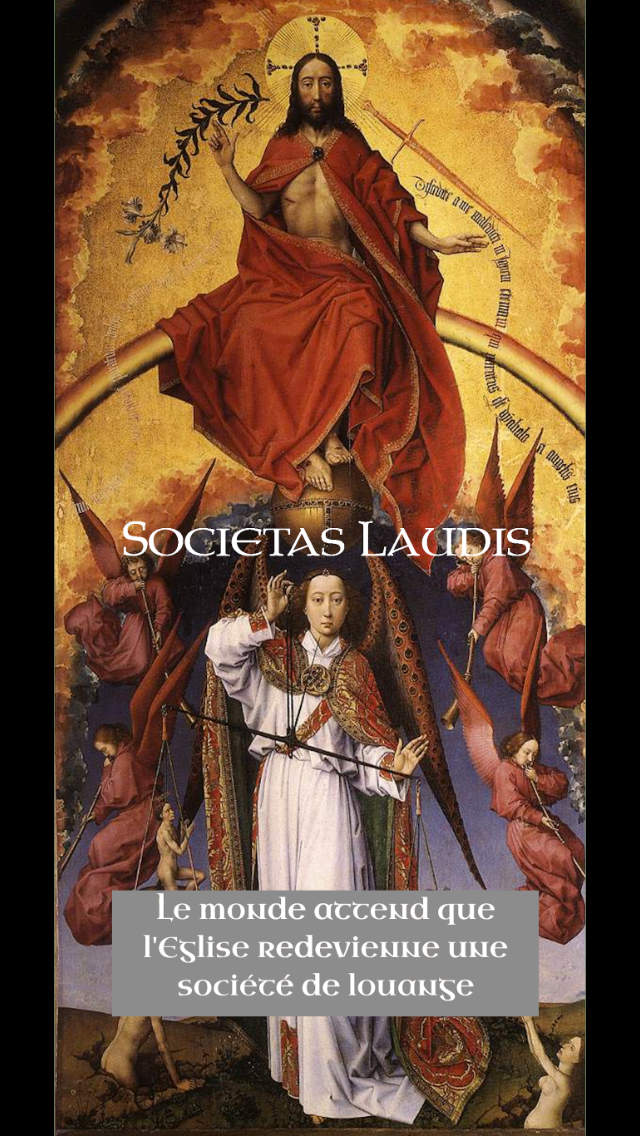 Interface d'accueil de Societas Laudis